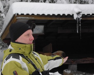 Jassi and a Siberian Jay